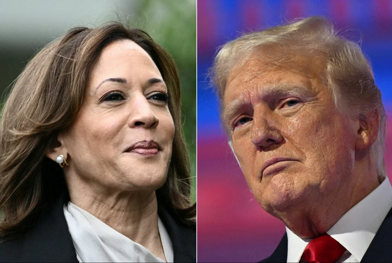 "Despite leading Trump in nationwide support, Kamala lags behind in swing states"