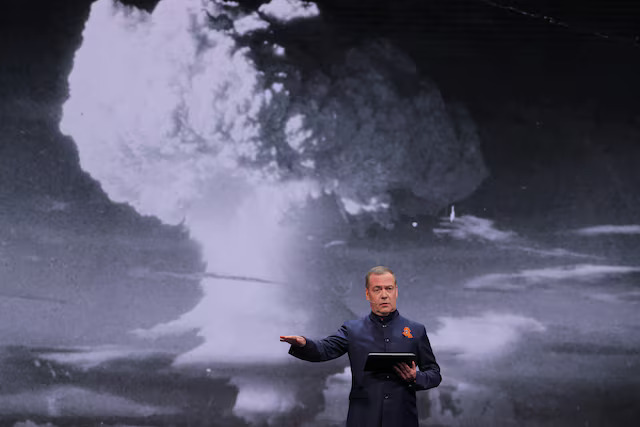Russia's Medvedev Dismisses Trump's World War Two Claims as "Pretentious Nonsense"